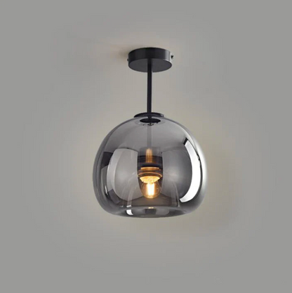 Lampa sufitowa szklana kula – nowoczesna plafoniera loft z transparentnym kloszem