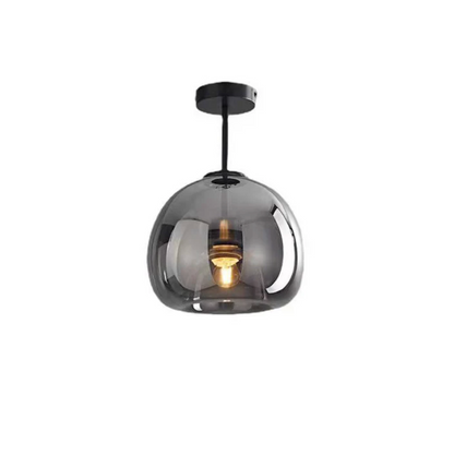 Lampa sufitowa szklana kula – nowoczesna plafoniera loft z transparentnym kloszem