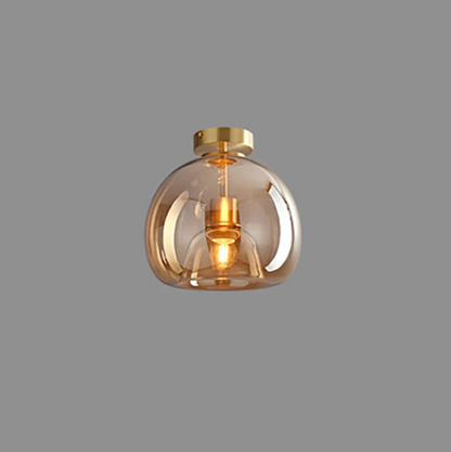 Lampa sufitowa szklana kula – nowoczesna plafoniera loft z transparentnym kloszem
