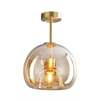 Lampa sufitowa szklana kula – nowoczesna plafoniera loft z transparentnym kloszem