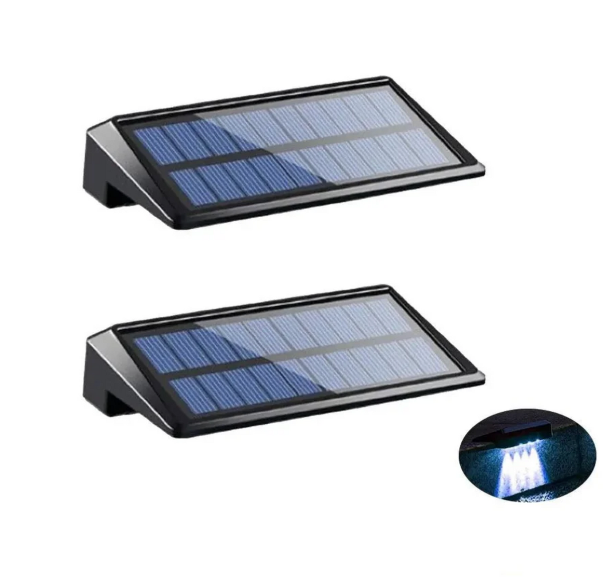 Solarna lampa LED na ścianę i ogrodzenie
