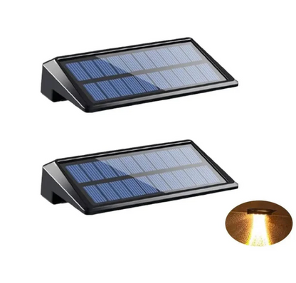 Solarna lampa LED na ścianę i ogrodzenie
