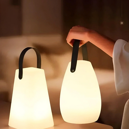 Lampka LED przenośna RGB z pilotem i ładowaniem USB – dekoracyjna lampa stołowa do domu i ogrodu