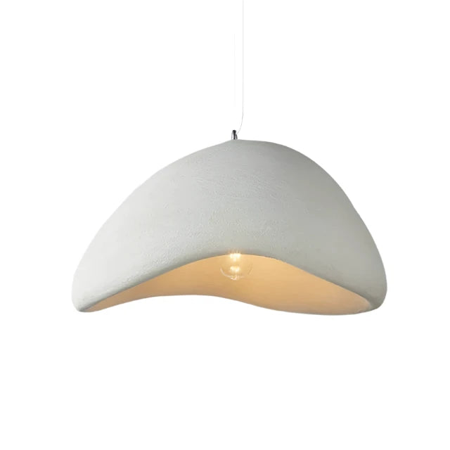 Lampa sufitowa wisząca LED w stylu wabi-sabi