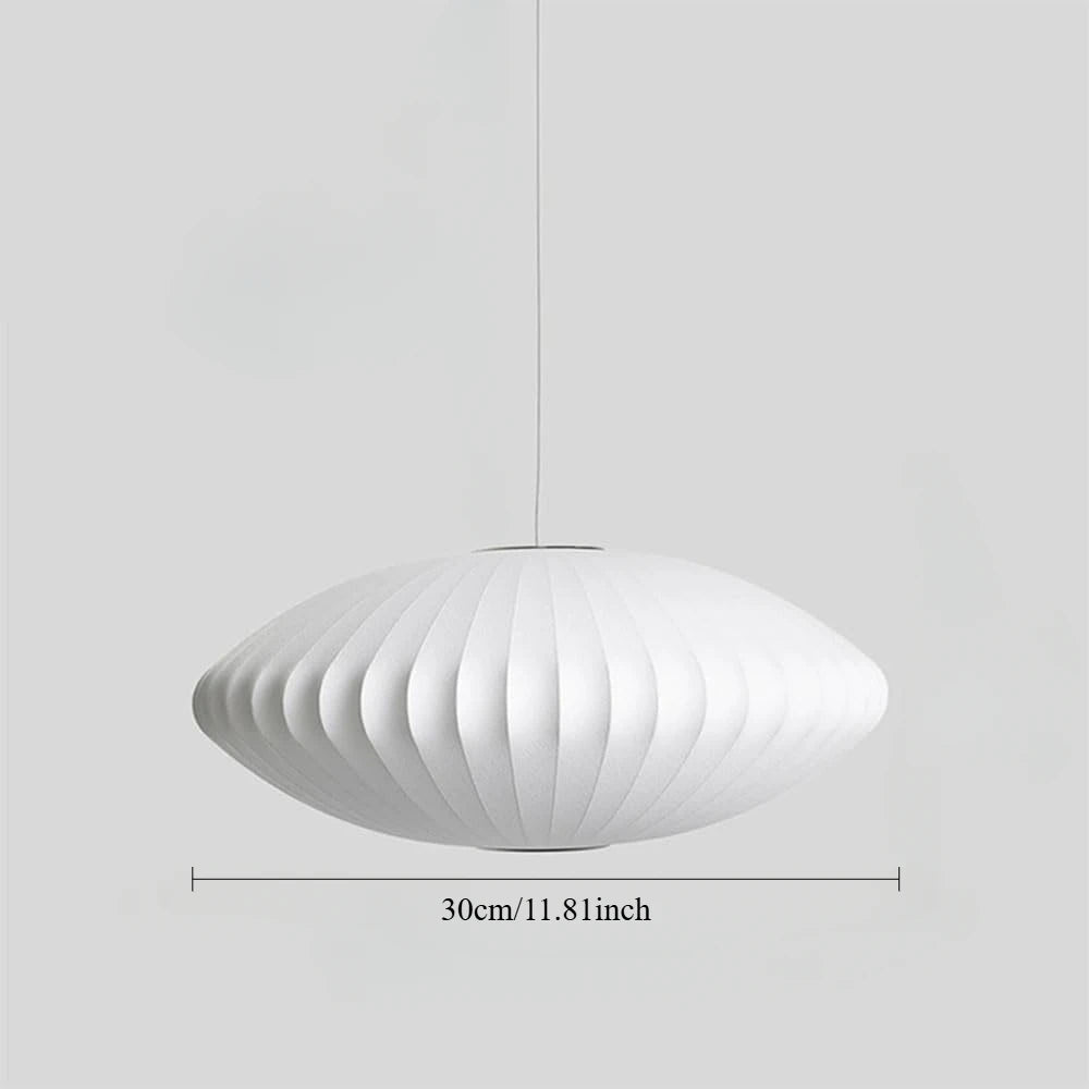 Lampa wisząca w stylu japandi – papierowy klosz orientalny do salonu i sypialni