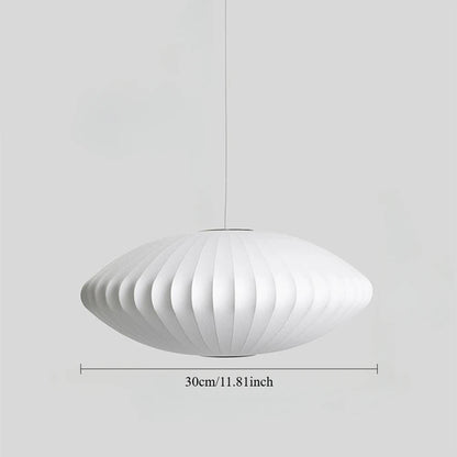 Lampa wisząca w stylu japandi – papierowy klosz orientalny do salonu i sypialni