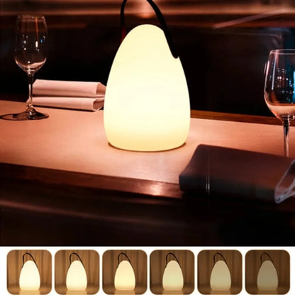 Lampka LED przenośna RGB z pilotem i ładowaniem USB – dekoracyjna lampa stołowa do domu i ogrodu