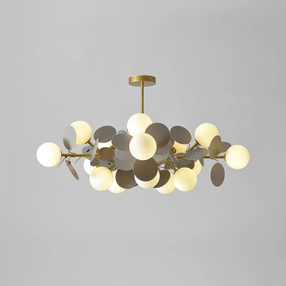 Wielokolorowy żyrandol Nexen w kształcie gałęzi kwiatowych do salonu 23