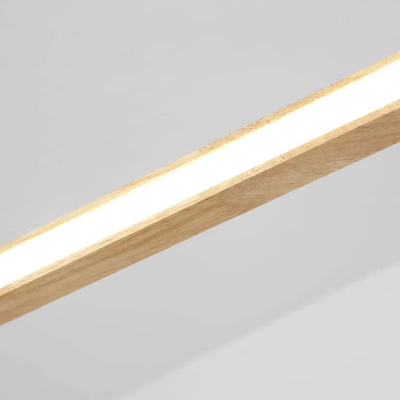 Współczesna owalna drewniana lampa wisząca Veon 14