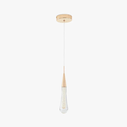 Złota lampa wisząca Teardrop 1
