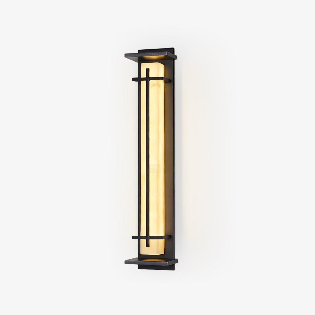 Zewnętrzna lampa ścienna Ray Square imitacja alabastru wodoodporna 1