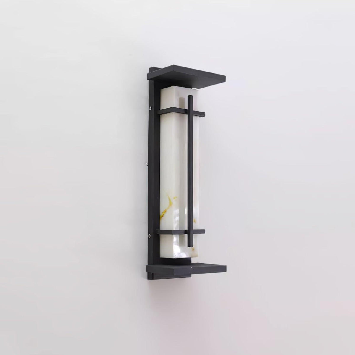 Zewnętrzna lampa ścienna Ray Square imitacja alabastru wodoodporna 15