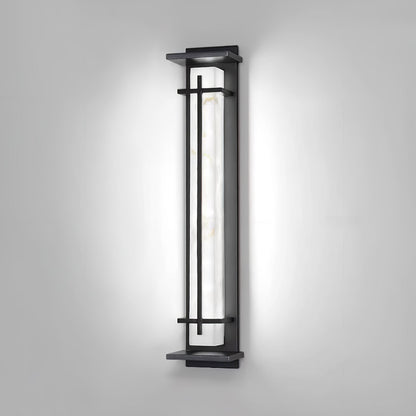Zewnętrzna lampa ścienna Ray Square imitacja alabastru wodoodporna 20