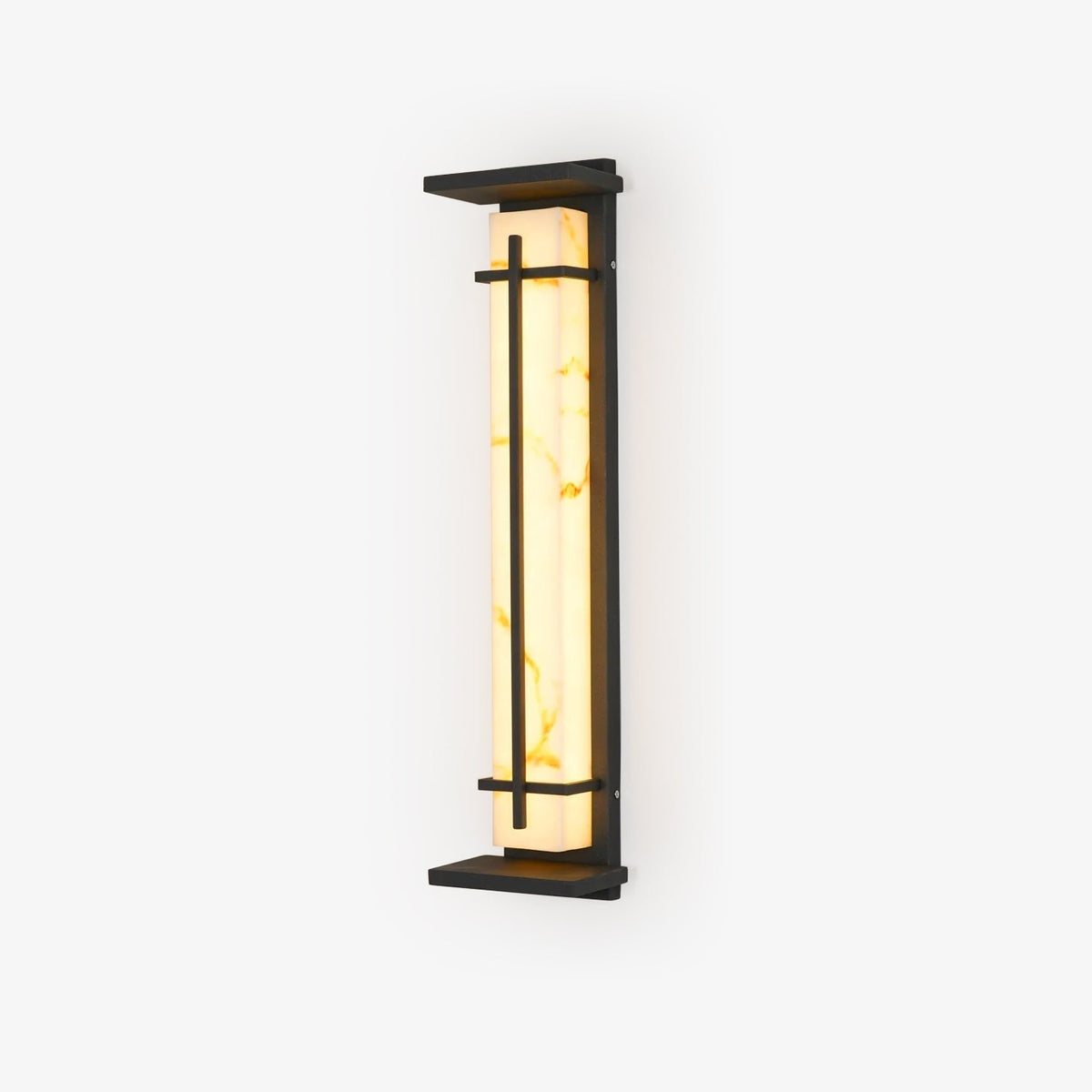 Zewnętrzna lampa ścienna Ray Square imitacja alabastru wodoodporna 41