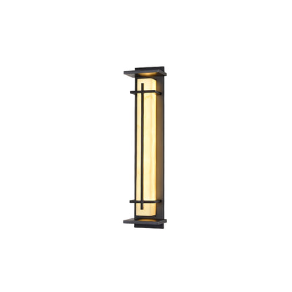 Zewnętrzna lampa ścienna Ray Square imitacja alabastru wodoodporna 43
