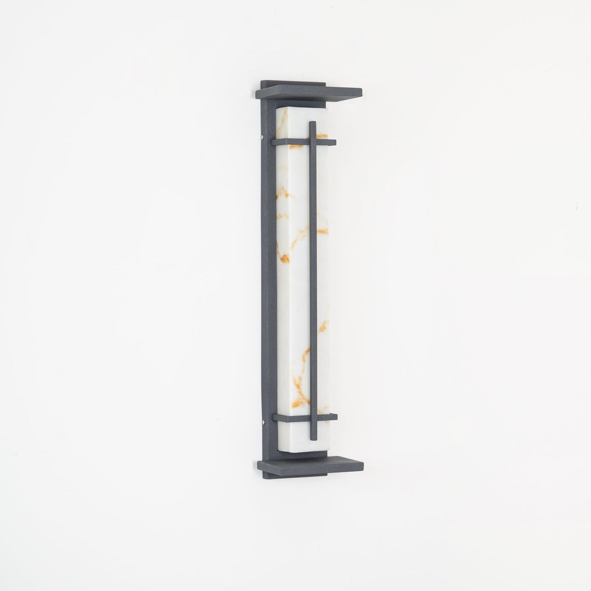 Zewnętrzna lampa ścienna Ray Square imitacja alabastru wodoodporna 47