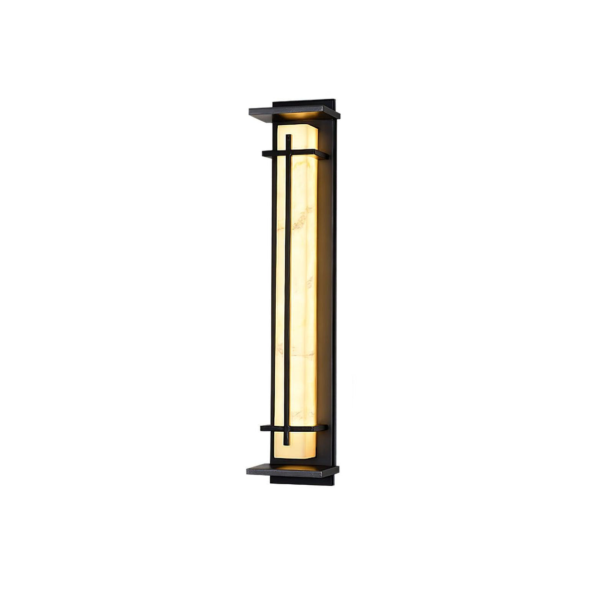 Zewnętrzna lampa ścienna Ray Square imitacja alabastru wodoodporna 8