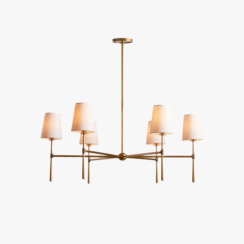 Żyrandol Valea 4/6-punktowy w stylu mid-century 1