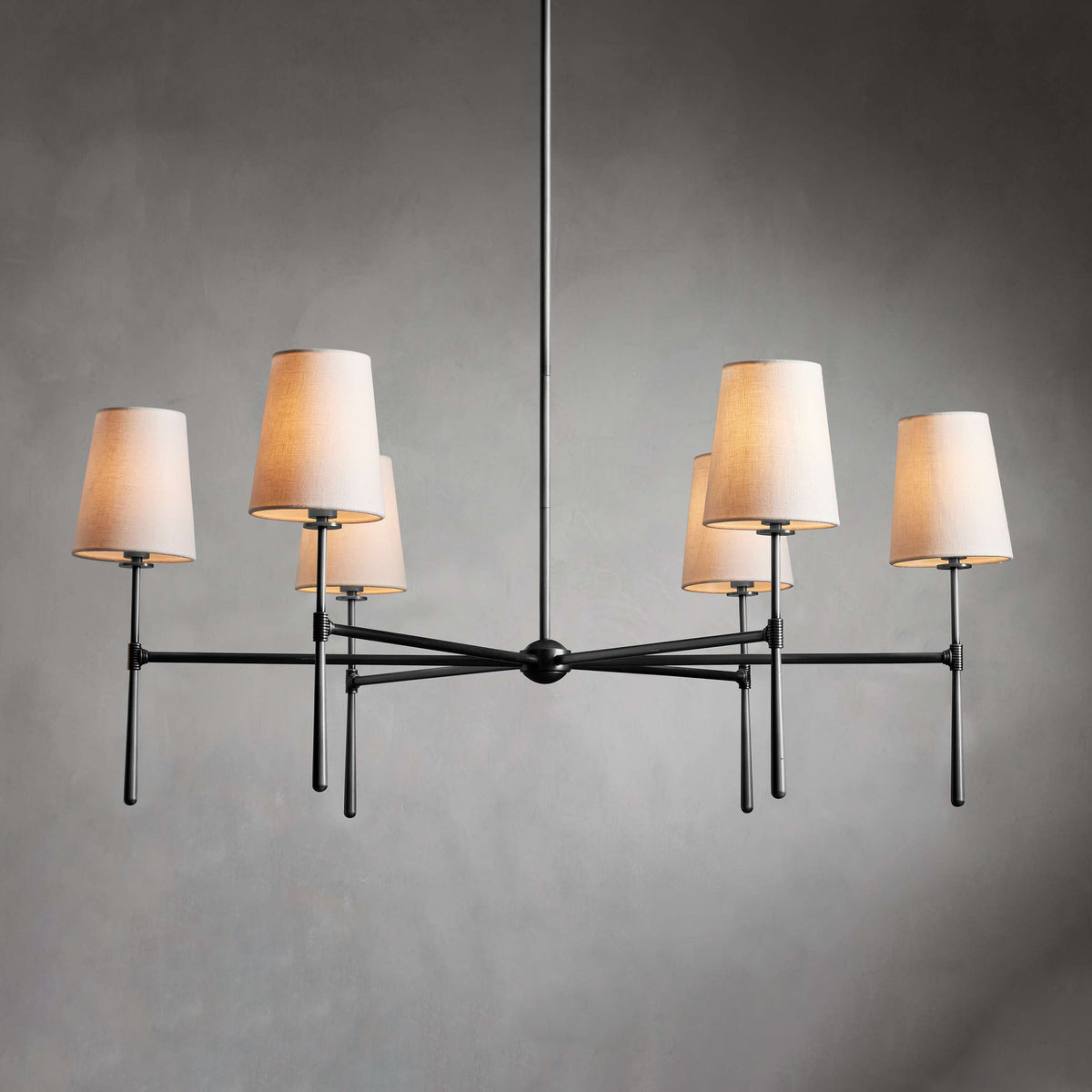 Żyrandol Valea 4/6-punktowy w stylu mid-century 15
