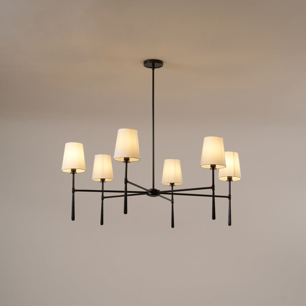 Żyrandol Valea 4/6-punktowy w stylu mid-century 17