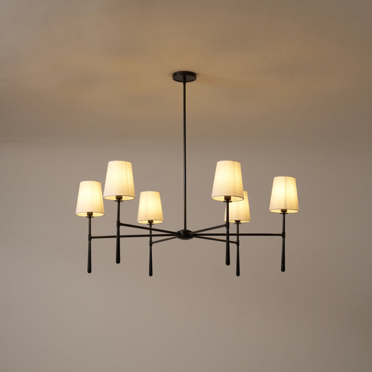 Żyrandol Valea 4/6-punktowy w stylu mid-century 19
