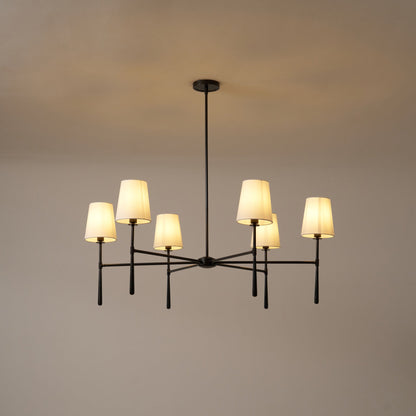 Żyrandol Valea 4/6-punktowy w stylu mid-century 19