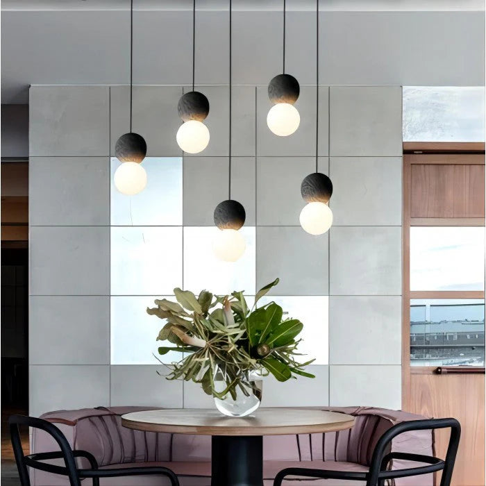 Lampa Wisząca LED „Podwójna Kula”