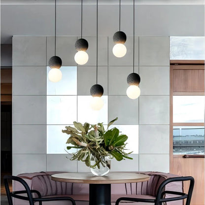 Lampa Wisząca LED „Podwójna Kula”
