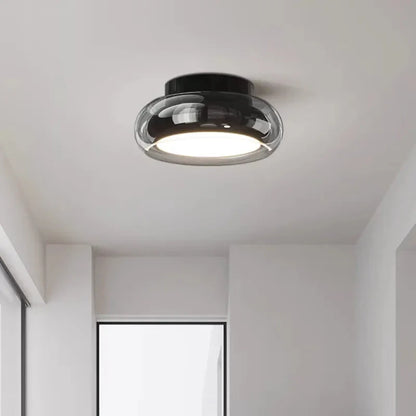 Nowoczesny Plafon Lampa Sufitowa ze Szklanym Kloszem