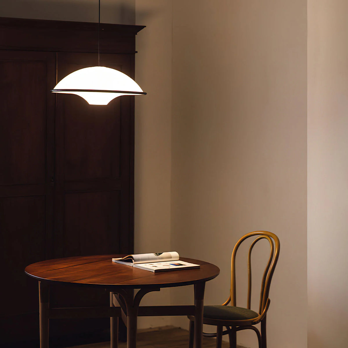 Nowoczesna Lampa Wisząca – Minimalistyczny Design z Owalnym Kloszem