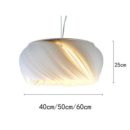 Luksusowa Akrylowa Lampa Wisząca o Rzeźbiarskiej Formie