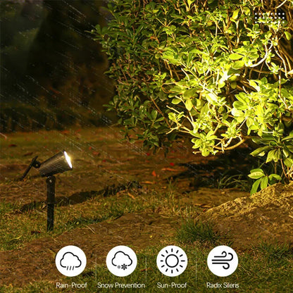 Solarny reflektor lampa ogrodowa LED z czujnikiem zmierzchu