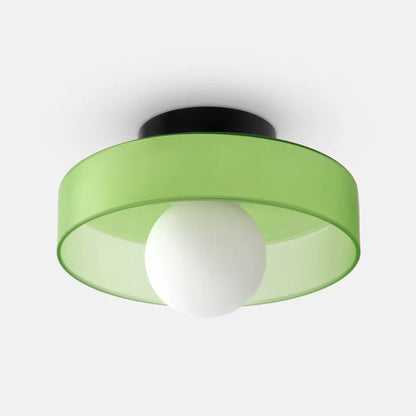 Nowoczesna szklana lampa sufitowa z kloszem w minimalistycznym designie