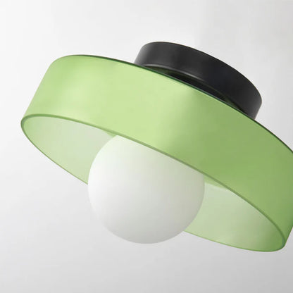 Nowoczesna szklana lampa sufitowa z kloszem w minimalistycznym designie