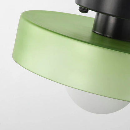 Nowoczesna szklana lampa sufitowa z kloszem w minimalistycznym designie