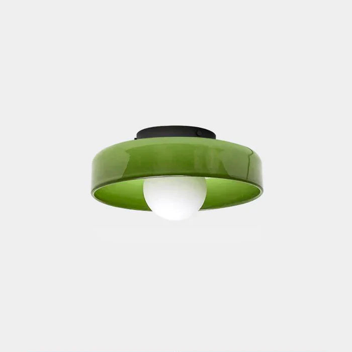 Nowoczesna szklana lampa sufitowa z kloszem w minimalistycznym designie