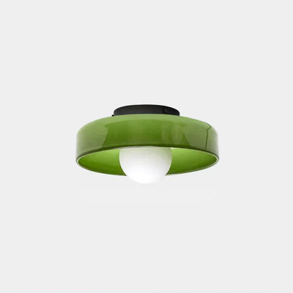 Nowoczesna szklana lampa sufitowa z kloszem w minimalistycznym designie