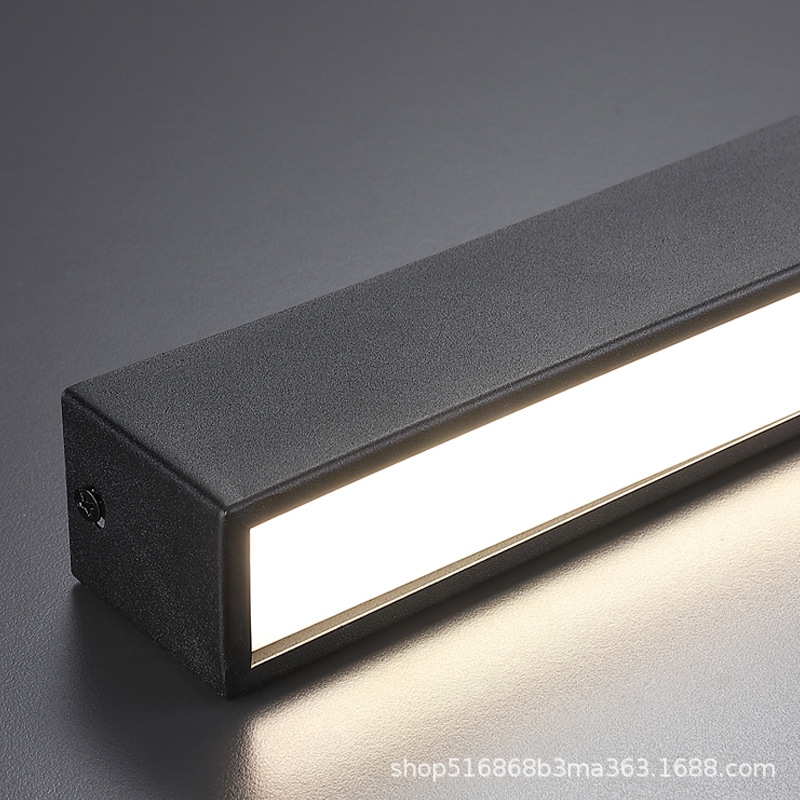 Minimalistyczna liniowa lampa sufitowa/ścienna LED