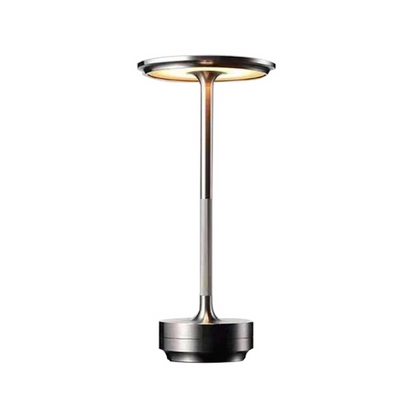 Elegancka lampka stołowa LED – metalowa, ładowana USB, nowoczesny design