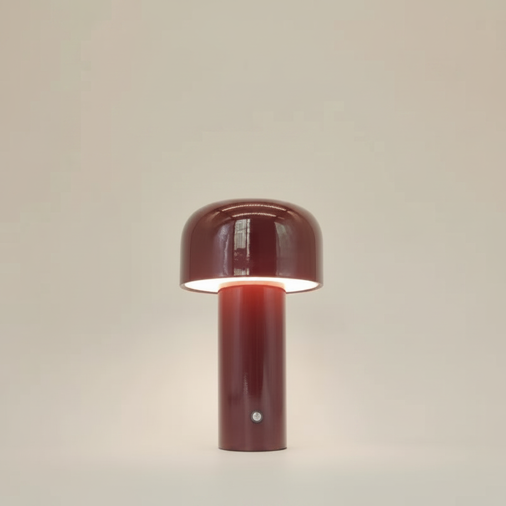Nowoczesna lampa stołowa LED typu „grzybek” – przenośna, ładowalna, dotykowa