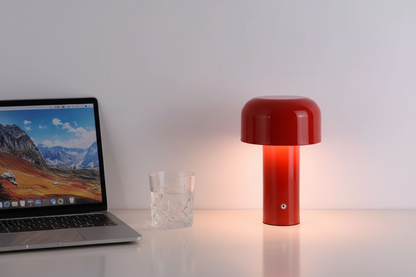 Nowoczesna lampa stołowa LED typu „grzybek” – przenośna, ładowalna, dotykowa
