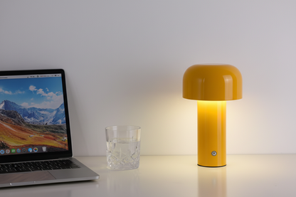 Nowoczesna lampa stołowa LED typu „grzybek” – przenośna, ładowalna, dotykowa
