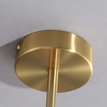 Lampa wisząca żyrandol w stylu retro glamour z kulistymi kloszami