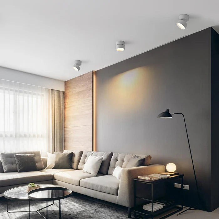 Nowoczesna regulowana lampka sufitowa LED