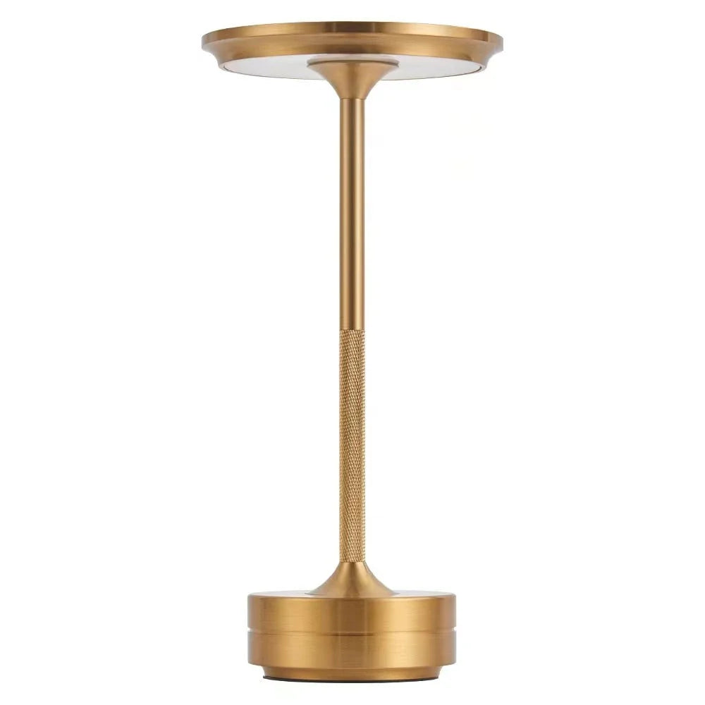Elegancka lampka stołowa LED – metalowa, ładowana USB, nowoczesny design
