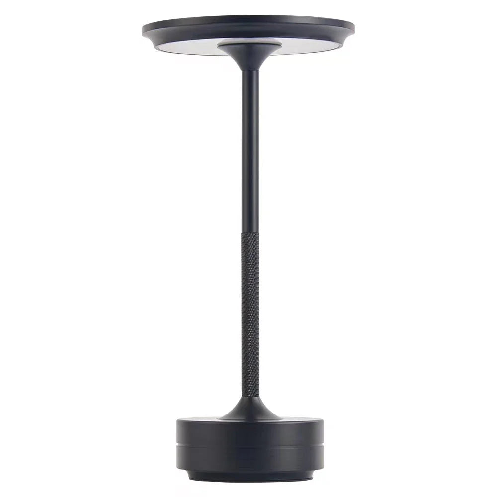 Elegancka lampka stołowa LED – metalowa, ładowana USB, nowoczesny design