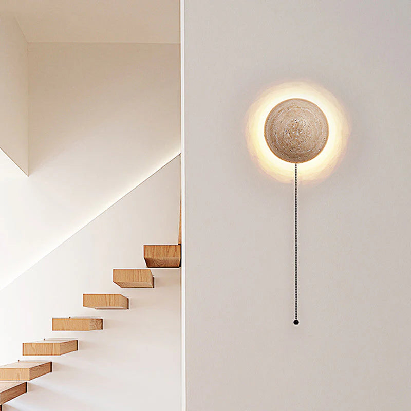 Lampa Ścienna Kinkiet z Kamienia – Unikalny Design