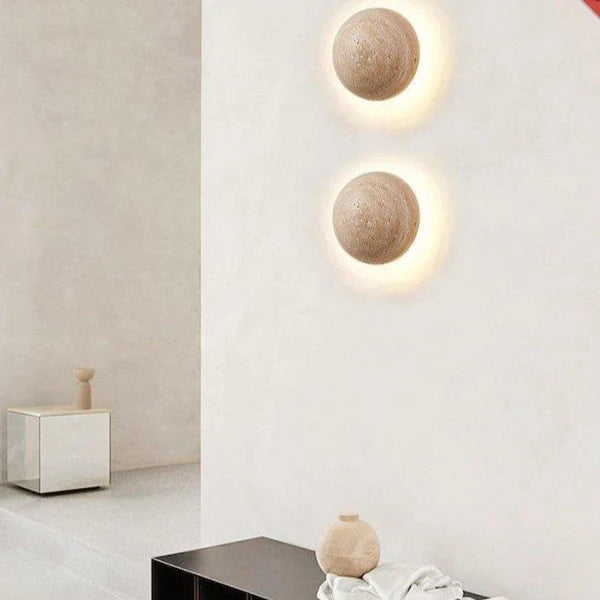 Lampa Ścienna Kinkiet z Kamienia – Unikalny Design