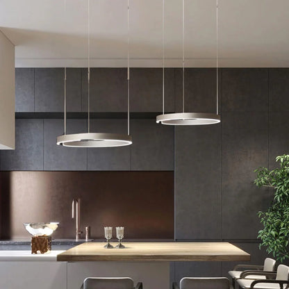 Nowoczesny żyrandol LED w kształcie pierścienia – elegancka okrągła lampa sufitowa