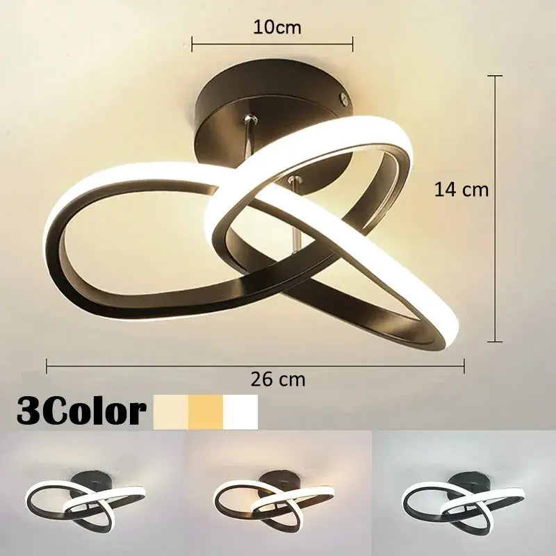 Nowoczesna lampa sufitowa LED żyrandol – geometryczna oprawa w stylu modern